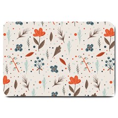 Seamless Floral Patterns  Large Doormat  by TastefulDesigns