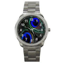 Peacock Feather Sport Metal Watch by Simbadda