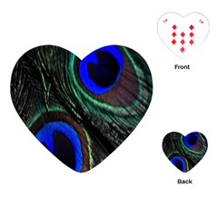 Peacock Feather Playing Cards (heart) 