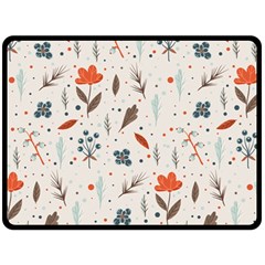 Seamless Floral Patterns  Fleece Blanket (large)  by TastefulDesigns