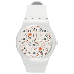 Seamless Floral Patterns  Round Plastic Sport Watch (m) by TastefulDesigns