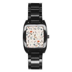 Seamless Floral Patterns  Stainless Steel Barrel Watch by TastefulDesigns