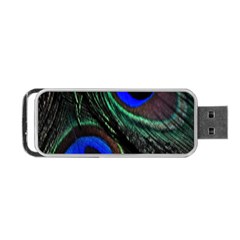 Peacock Feather Portable Usb Flash (one Side) by Simbadda