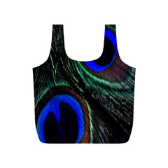 Peacock Feather Full Print Recycle Bags (s)  by Simbadda