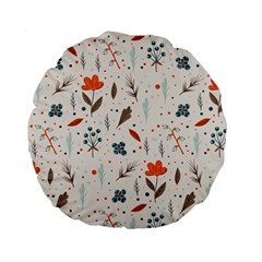 Seamless Floral Patterns  Standard 15  Premium Flano Round Cushions by TastefulDesigns