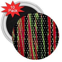 Alien Animal Skin Pattern 3  Magnets (10 Pack)  by Simbadda