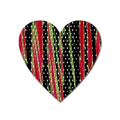 Alien Animal Skin Pattern Heart Magnet by Simbadda