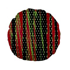 Alien Animal Skin Pattern Standard 15  Premium Flano Round Cushions by Simbadda