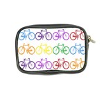 Rainbow Colors Bright Colorful Bicycles Wallpaper Background Coin Purse Back