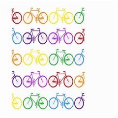 Rainbow Colors Bright Colorful Bicycles Wallpaper Background Large Garden Flag (two Sides) by Simbadda