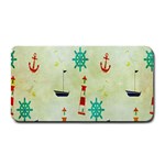 Vintage Seamless Nautical Wallpaper Pattern Medium Bar Mats 16 x8.5  Bar Mat