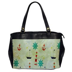 Vintage Seamless Nautical Wallpaper Pattern Office Handbags by Simbadda