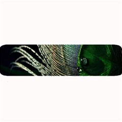 Feather Peacock Drops Green Large Bar Mats by Simbadda