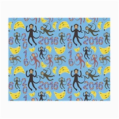 Cute Monkeys Seamless Pattern Small Glasses Cloth by Simbadda