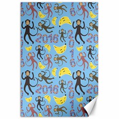 Cute Monkeys Seamless Pattern Canvas 20  X 30   by Simbadda