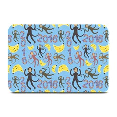 Cute Monkeys Seamless Pattern Plate Mats by Simbadda