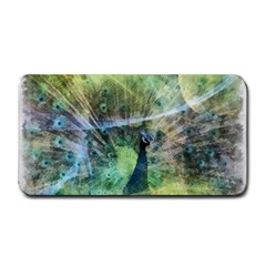 Digitally Painted Abstract Style Watercolour Painting Of A Peacock Medium Bar Mats by Simbadda