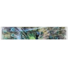 Digitally Painted Abstract Style Watercolour Painting Of A Peacock Flano Scarf (large) by Simbadda