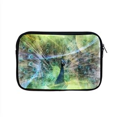 Digitally Painted Abstract Style Watercolour Painting Of A Peacock Apple Macbook Pro 15  Zipper Case