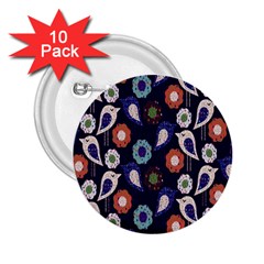 Cute Birds Pattern 2 25  Buttons (10 Pack)  by Simbadda