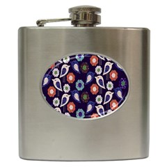 Cute Birds Pattern Hip Flask (6 Oz) by Simbadda