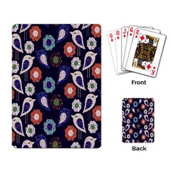 Cute Birds Pattern Playing Card by Simbadda