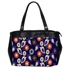 Cute Birds Pattern Office Handbags (2 Sides)  by Simbadda