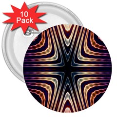 Colorful Seamless Vibrant Pattern 3  Buttons (10 Pack)  by Simbadda