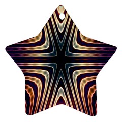 Colorful Seamless Vibrant Pattern Star Ornament (two Sides) by Simbadda