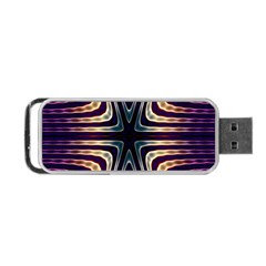 Colorful Seamless Vibrant Pattern Portable Usb Flash (two Sides) by Simbadda