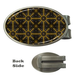 Seamless Symmetry Pattern Money Clips (oval)  by Simbadda