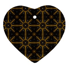 Seamless Symmetry Pattern Heart Ornament (two Sides)