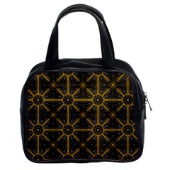 Seamless Symmetry Pattern Classic Handbags (2 Sides) by Simbadda