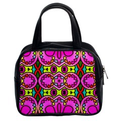 Love Hearths Colourful Abstract Background Design Classic Handbags (2 Sides) by Simbadda