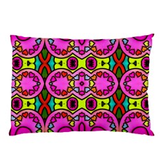 Love Hearths Colourful Abstract Background Design Pillow Case by Simbadda