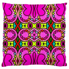 Love Hearths Colourful Abstract Background Design Standard Flano Cushion Case (two Sides) by Simbadda