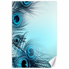 Feathery Background Canvas 24  X 36  by Simbadda