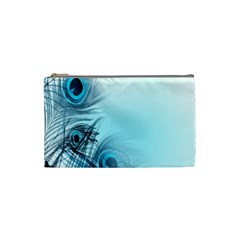 Feathery Background Cosmetic Bag (small)  by Simbadda