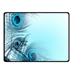 Feathery Background Fleece Blanket (small) by Simbadda