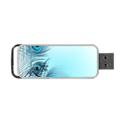 Feathery Background Portable Usb Flash (two Sides) by Simbadda