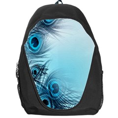 Feathery Background Backpack Bag by Simbadda