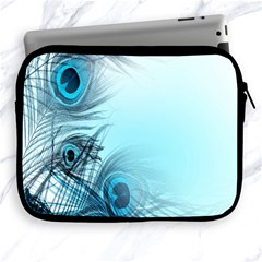 Feathery Background Apple Ipad 2/3/4 Zipper Cases by Simbadda