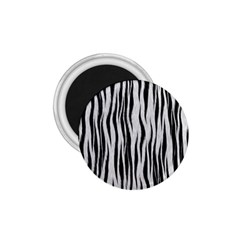 Black White Seamless Fur Pattern 1 75  Magnets by Simbadda