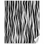 Black White Seamless Fur Pattern Canvas 11  x 14   10.95 x13.48  Canvas - 1