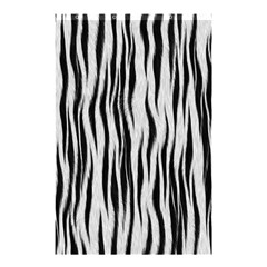 Black White Seamless Fur Pattern Shower Curtain 48  X 72  (small)  by Simbadda