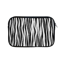 Black White Seamless Fur Pattern Apple Macbook Pro 13  Zipper Case