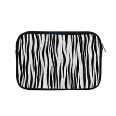 Black White Seamless Fur Pattern Apple Macbook Pro 15  Zipper Case