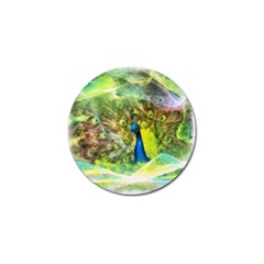 Peacock Digital Painting Golf Ball Marker (10 Pack) by Simbadda