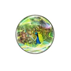 Peacock Digital Painting Hat Clip Ball Marker by Simbadda