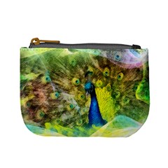 Peacock Digital Painting Mini Coin Purses by Simbadda